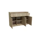 Palma LUX M 3 ajtós, 3 fiókos komód sonoma színben