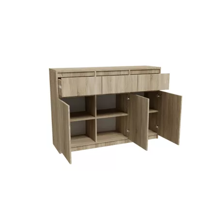 Palma LUX M 3 ajtós, 3 fiókos komód sonoma színben