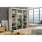 Palma LUX 180 cm tolóajtós gardróbszekrény, fehér színben