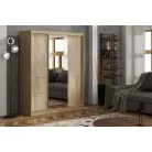 Palma LUX 180 cm tolóajtós gardróbszekrény, sonoma színben