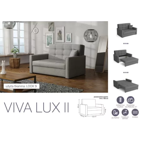 VIVA LUX II. előre nyíló fotelágy Look 9 színben
