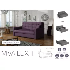 VIVA LUX III. előre nyíló fotelágy Look 14 színben
