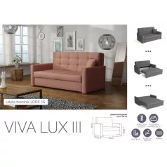 VIVA LUX III. előre nyíló fotelágy Look 16 színben