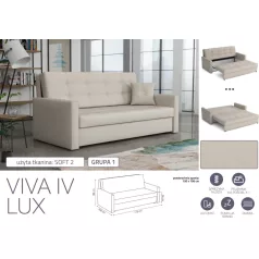 VIVA LUX IV. előre nyíló fotelágy Soft 2 színben