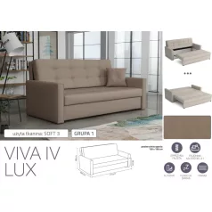 VIVA LUX IV. előre nyíló fotelágy Soft 3 színben