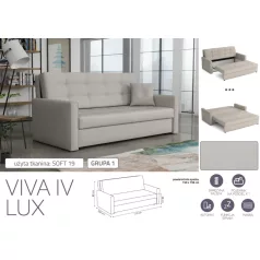 VIVA LUX IV. előre nyíló fotelágy Soft 19 színben