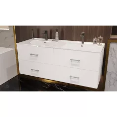   NOEL fürdőszoba szekrény + mosdóval 120 cm fehér színben