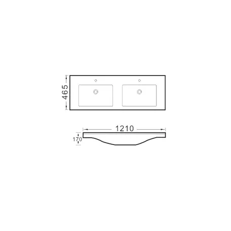 NOEL fürdőszoba szekrény + mosdóval 120 cm sonoma színben