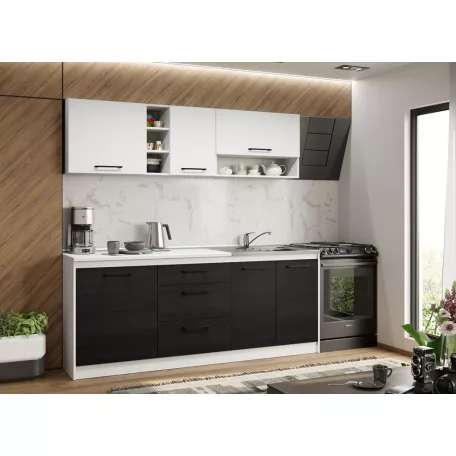 Ferrara konyha Luna fehérrel - 06 - 203,2 cm