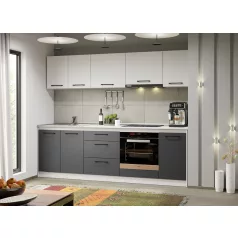 Lorand szürke-fehér konyhabútor - 15 - 243,2 cm