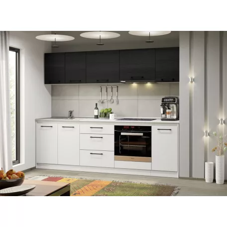 Fehér konyha ferrara Lotus - 09 - 243,2 cm