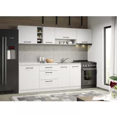 Alaszka fehér konyha - 18 - 260 cm