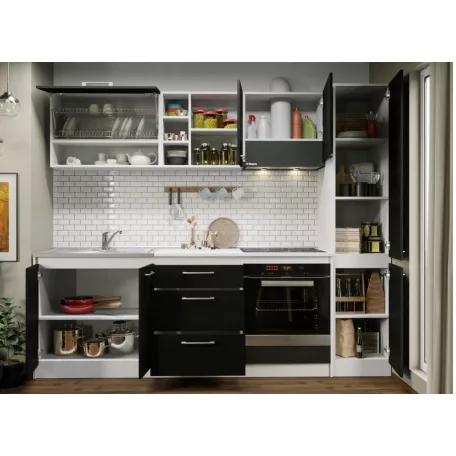 Maia szürke konyhabútor - 17 - 243,2 cm