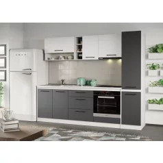 Lorand szürke-fehér konyhabútor - 16 - 243,2 cm