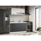 Lorand szürke-fehér konyhabútor - 03 - 143,2 cm