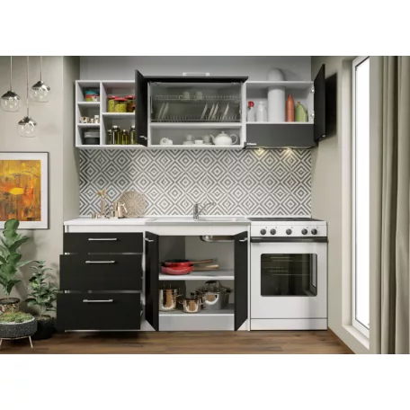 Ferrara konyha Luna fehérrel - 05 - 200 cm