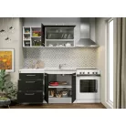 Lorand szürke-fehér konyhabútor - 08 - 200 cm