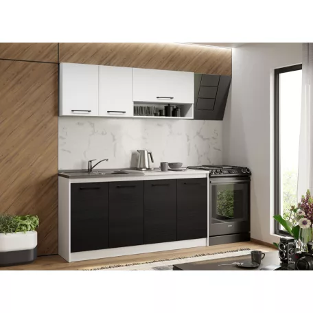 Ferrara konyha Luna fehérrel - 03 - 163,2 cm