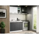 Lorand szürke-fehér konyhabútor - 01 - 113,2 cm