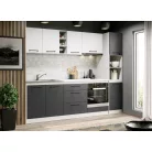 Lorand szürke-fehér konyhabútor - 14 - 243,2 cm