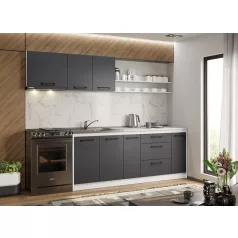 Maia szürke konyhabútor - 19 - 260 cm