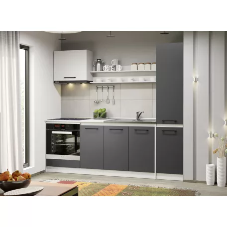 Lorand szürke-fehér konyhabútor - 12 - 223,2 cm