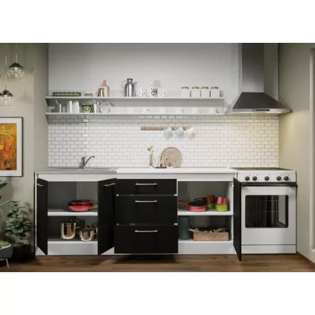 Konyha Noir - 12 - 203,2 cm