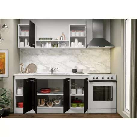 Maia szürke konyhabútor - 05 - 163,2 cm