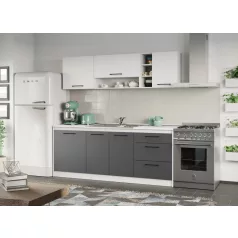 Lorand szürke-fehér konyhabútor - 09 - 203,2 cm