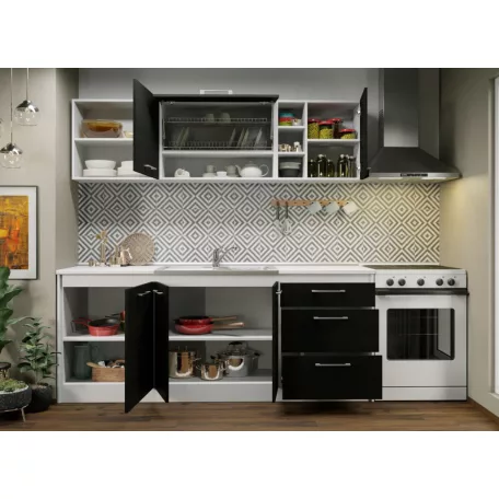 Maia szürke konyhabútor - 09 - 203,2 cm