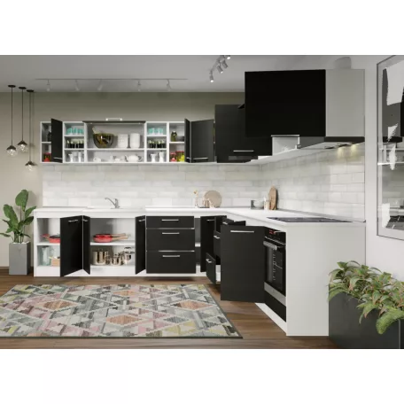 Konyha Noir - 33 - 301,6/301,6 cm
