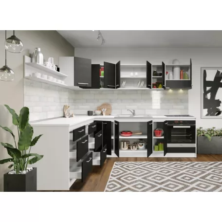 Konyha Noir - 35 - 221,6/271,6 cm