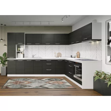Konyha Noir - 36 - 320/221,6 cm