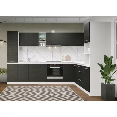 Konyha Noir - 38 - 310/200 cm