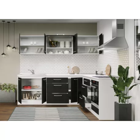 Konyha Noir - 41 - 241,6/221,6 cm
