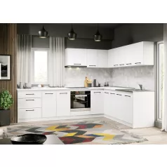 Alaszka fehér konyha - 26 - 301,6/211,6 cm