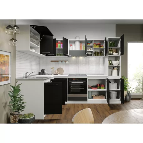 Maia szürke konyhabútor - 28 - 181,6/261,6 cm