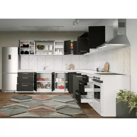 Maia szürke konyhabútor - 34 - 281,6/281,6 cm