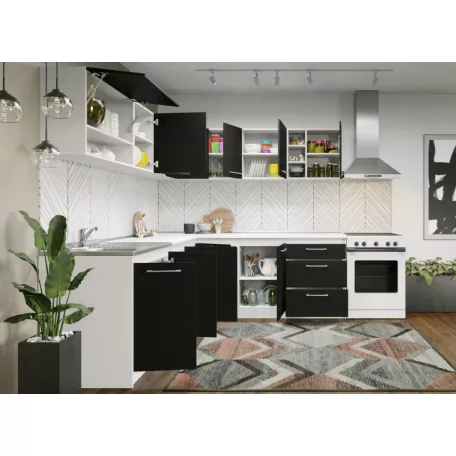 Maia szürke konyhabútor - 37 - 231,6/211,6 cm