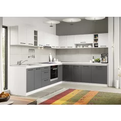 Lorand szürke-fehér konyhabútor - 30 - 301,6/241,6 cm