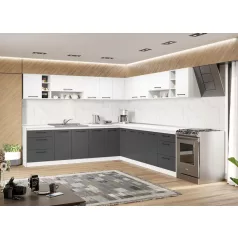 Lorand szürke-fehér konyhabútor - 34 - 281,6/281,6 cm