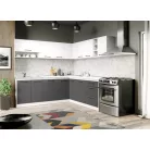 Lorand szürke-fehér konyhabútor - 37 - 231,6/211,6 cm