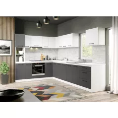 Lorand szürke-fehér konyhabútor - 40 - 230/321,6 cm