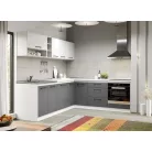 Lorand szürke-fehér konyhabútor - 27 - 241,6/221,6 cm