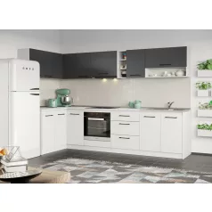 Arthur fehér és szürke konyhabútor - 32 - 141,6/301,6 cm