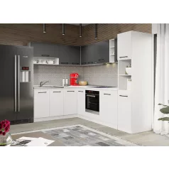 Arthur fehér és szürke konyhabútor - 28 - 181,6/261,6 cm