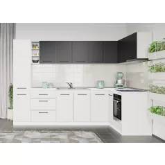 Fehér konyhabútor szürke Arthur-23-280/161,6 cm