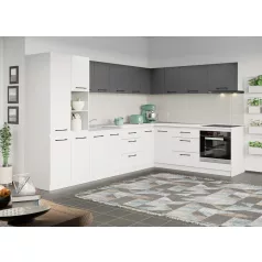 Arthur fehér és szürke konyhabútor - 36 - 320/221,6 cm