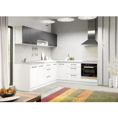 Arthur fehér és szürke konyhabútor - 41 - 241,6/221,6 cm