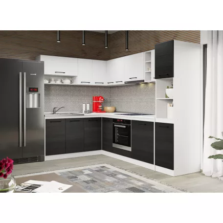 Ferrara konyha Luna fehérrel - 28 - 181,6/261,6 cm